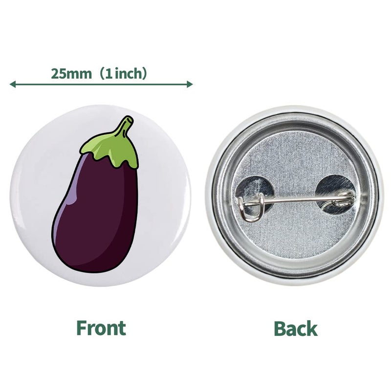 Mostme 300 Sets 1 inch Button Maker Supplies  25mm Button Supplies Button Parts Button Badge Part  Button Making Supplies  Includes Metal Button Pin Back Cover  Metal Shells  Blank Paper&Clear Film - Image 4